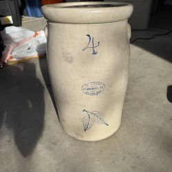 Antique Red Wing Union Stoneware Butter Churn