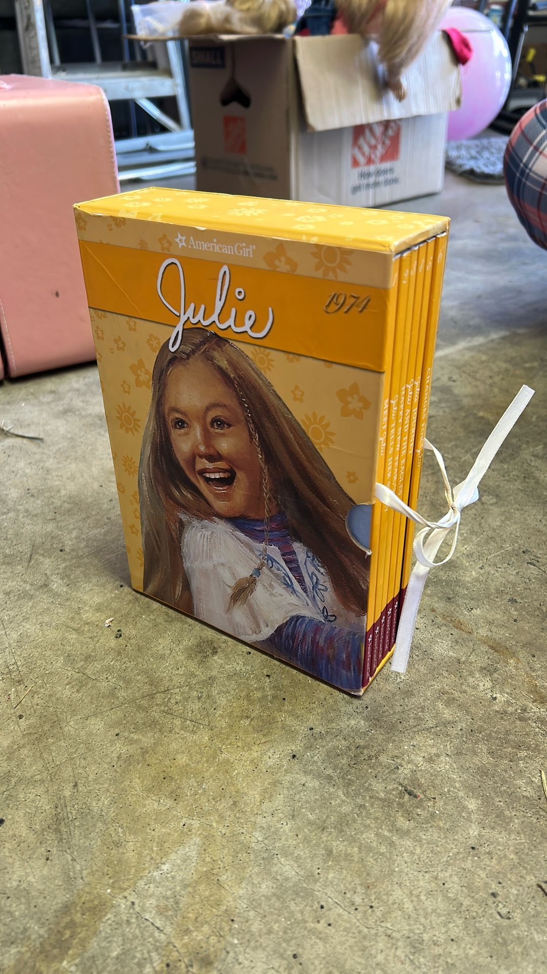 American Girl Books Hard Set With Game Julie 1974