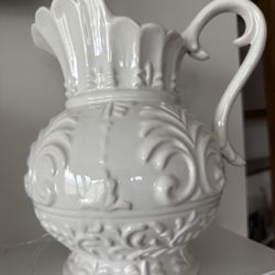 Beautiful White Pitcher 