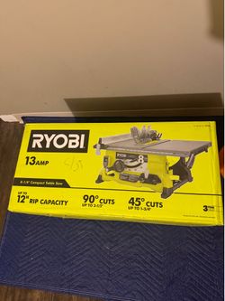 Ryobi 8-1/4" Compact Table Saw 13 Amp