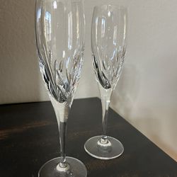 Galway Crystal Champagne Flutes 