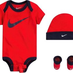 3 Piece Nike Baby Outfit / Gift Set, 0-6 Months