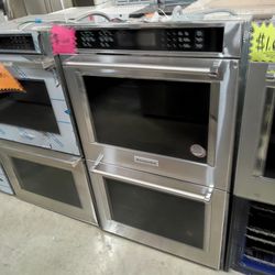 KITCHEN AID 30 INCH WIDE DOUBLE CONVECTION WALL OVEN 
