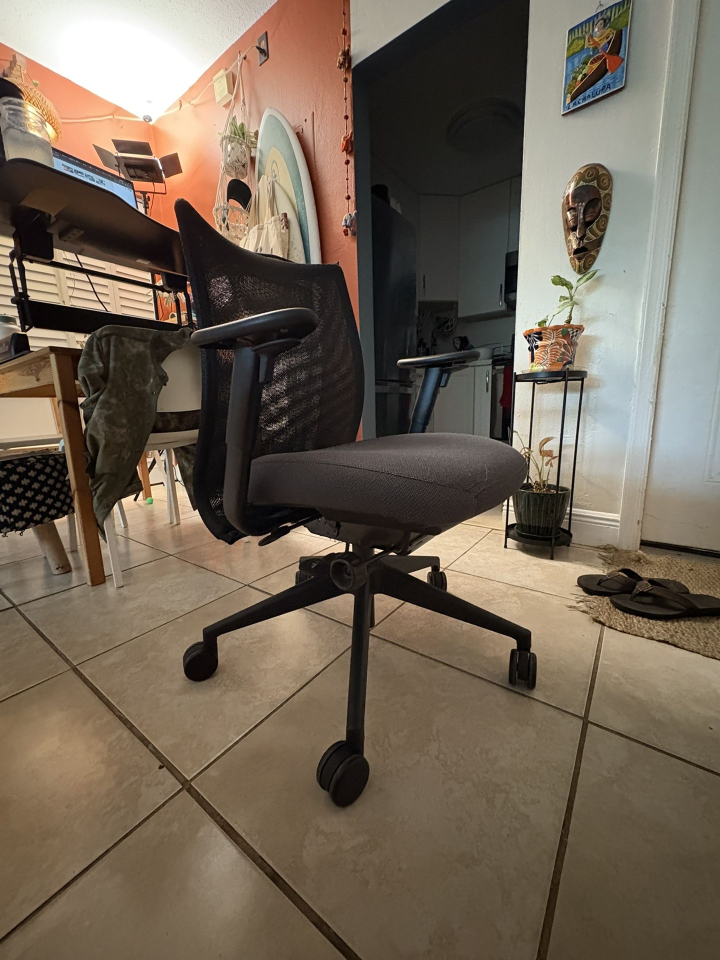 Ergonomic Mesh Office Chair w/ Adjustable Arms – Black