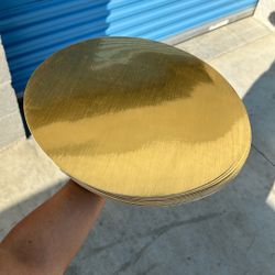 17 Mirrored Gold Charger Place Mat 