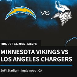 VIKINGS VS CHARGERS - 6th Row: Club Level Seats