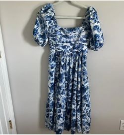 Abercrombie Women's Ruched Puff Sleeve Poplin Midi Dress XS - pickup from Northridge area