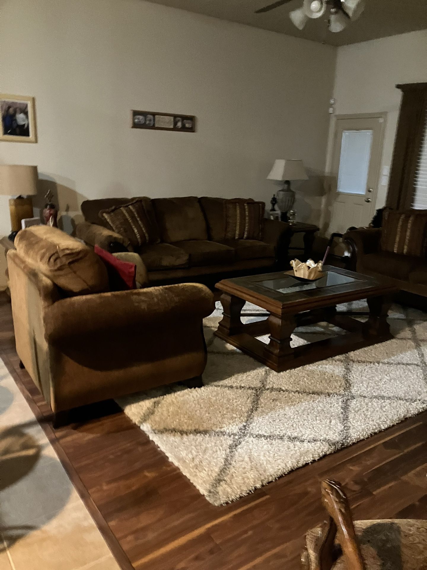 Couch, Loveseat Chair and dining Room Table 
