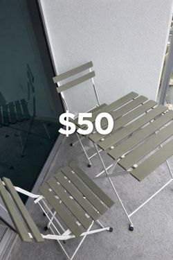Patio table with chairs