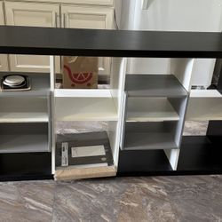 Ikea Shelves, Desk And Coffee Table