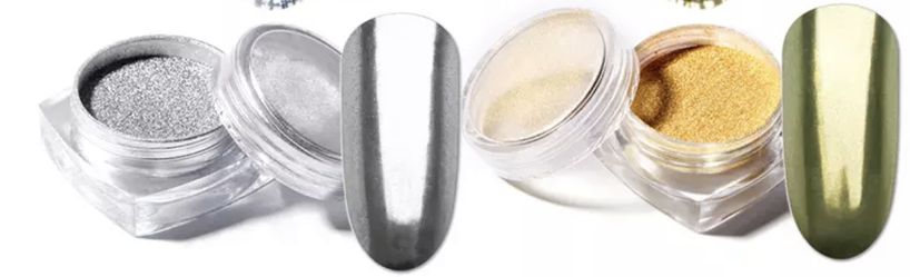 Chrome powder (nails )
