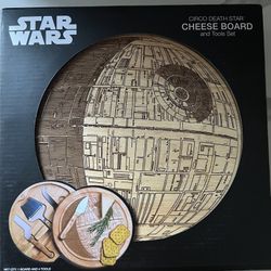 New! Star Wars Death Star Wood Cheese Board