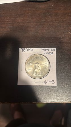 1980   Mexican coin  oz silver