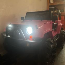 Pink jeep