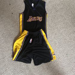 Little Kids Laker Jersey And Shorts