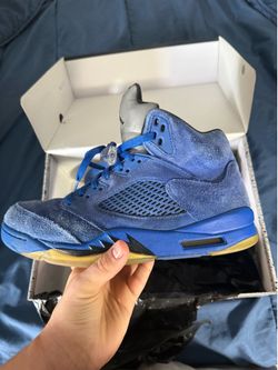 Jordan 5 blue suede 9.5