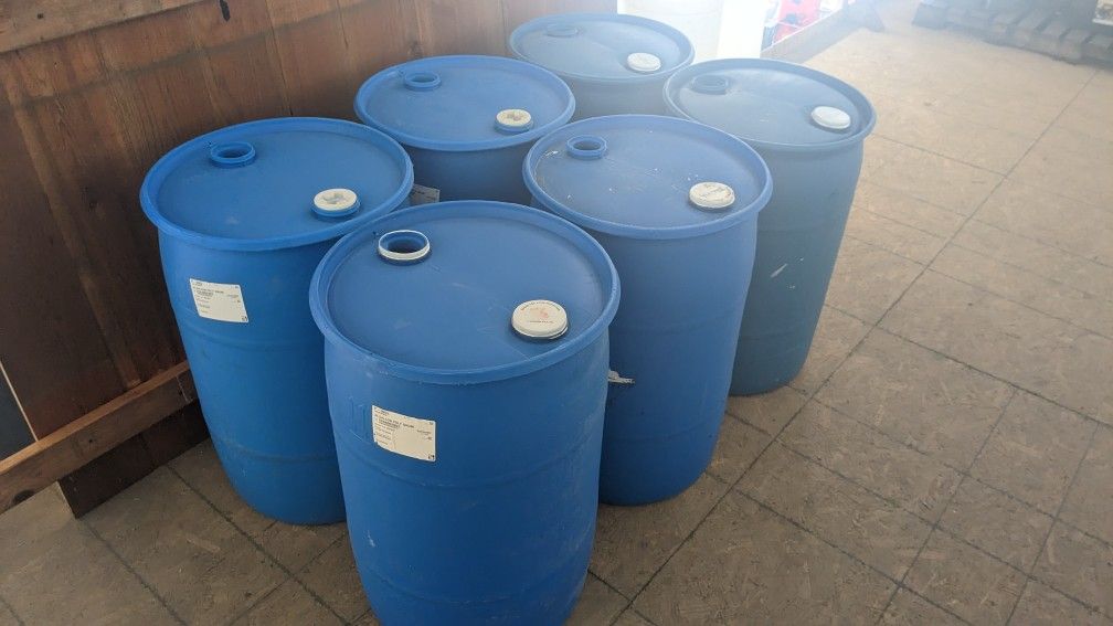 Blue Plastic Drum