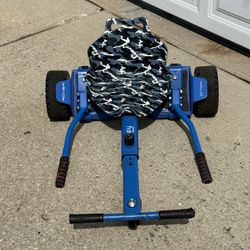 Hallo Rover X Hoverboard with Hiboy Go Kart Seat Attachment.