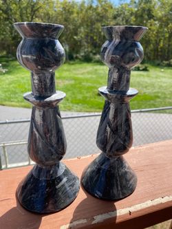 Stone Candle Sticks 8’’