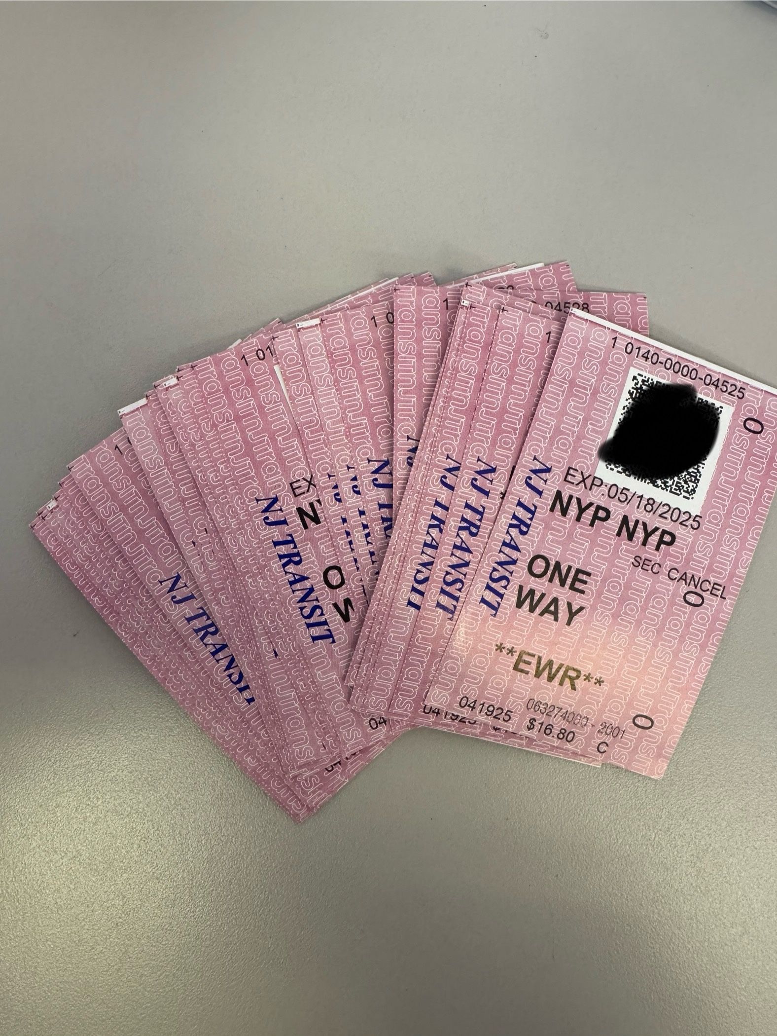 One Way Ticket NJ Transit NY Penn Station - Newark airport