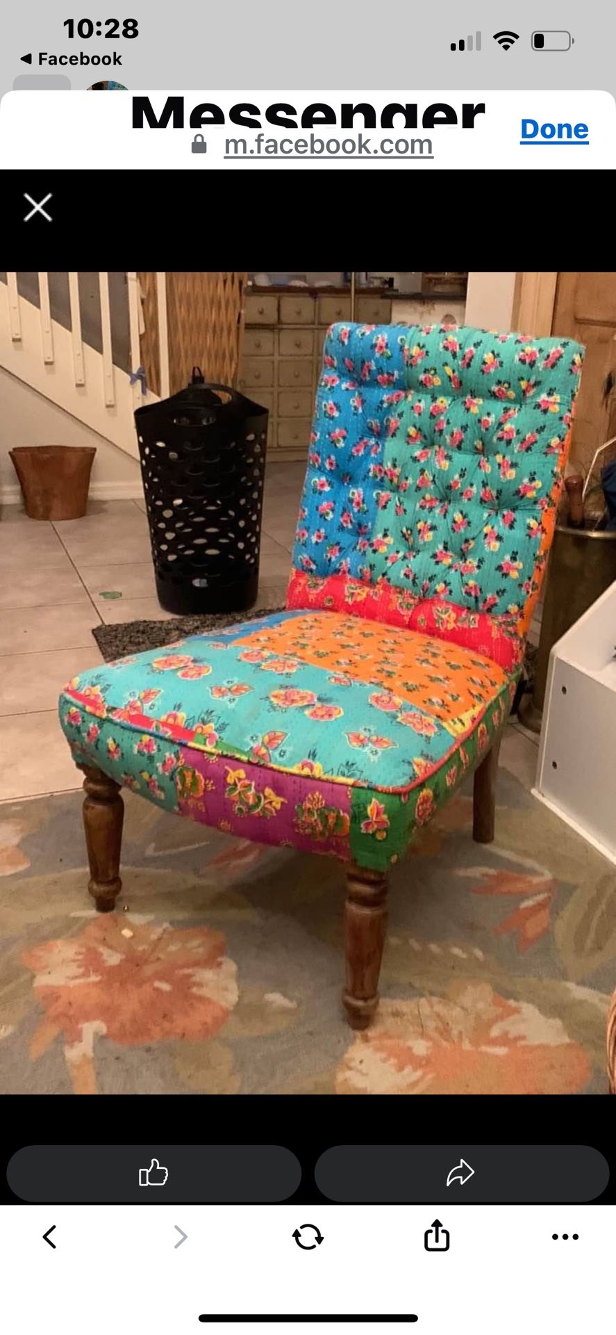 Quilted chair