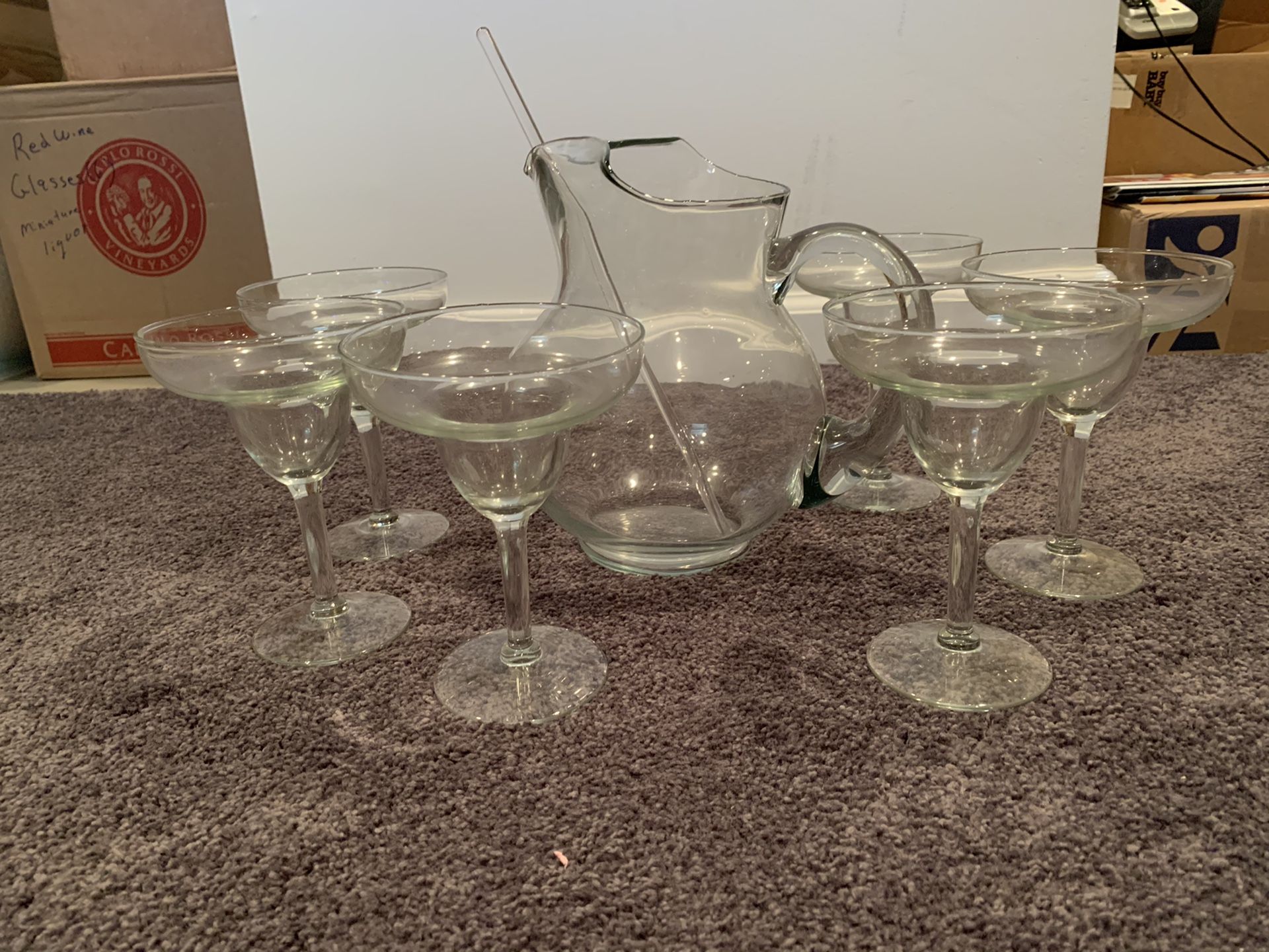 Margarita pitcher and glasses set