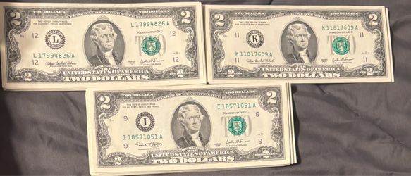 2003 $2 bills