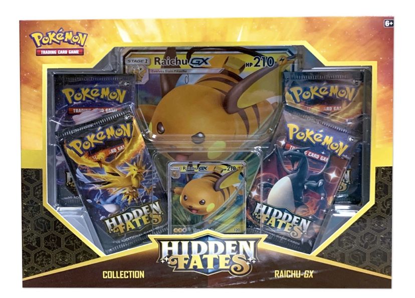 Pokemon Sun & Moon 11.5 Hidden Fates Raichu-GX Box