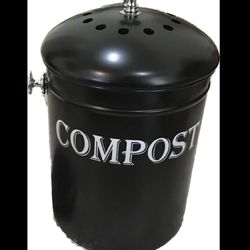 Compost Bin Kitchen 1.3 Gallon Smell Free Charcoal Filter Countertop Compost ...