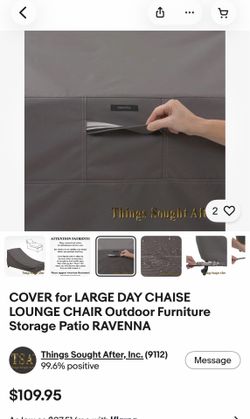 COVER for LARGE DAY CHAISE LOUNGE CHAIR.