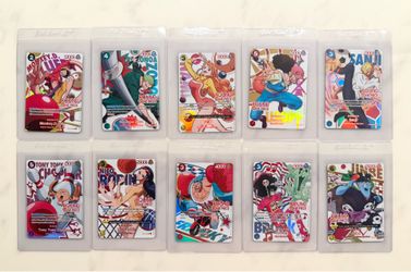 Round 1 Full One Piece Promo Complete Full Set of 10 Cards