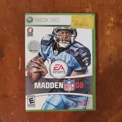 XBOX 360 Game Madden NFL  08