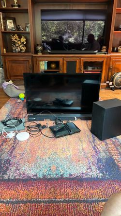 TV set up…must sell…leaving the country