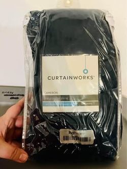 Curtain Grommet Panel (Navy Blue) 