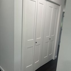 3 New Modern Bifold Closet Doors - 30”x80”