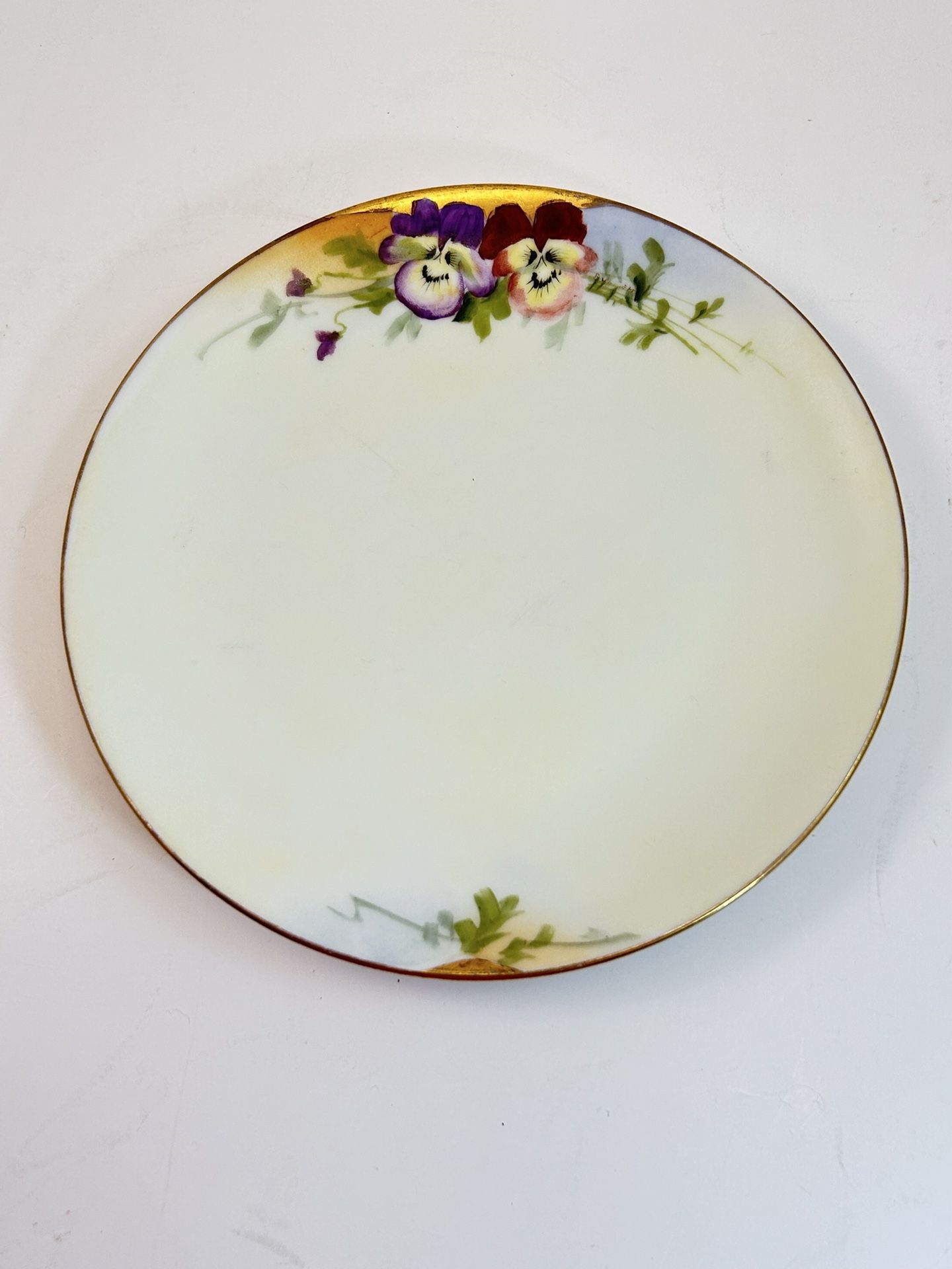 Vintage Hand Painted China Plate, from Everett Studio