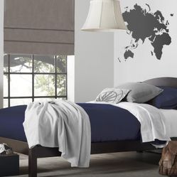 New Inbox Twin Bed Wood Black Mattress Not Included 