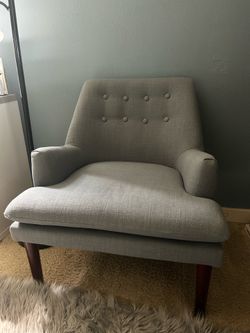 Madison Park Mid Century Blue Accent Chair