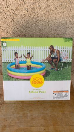 SUN SQUAD INFLATABLE 3 RING POOL