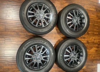 New Takeoff Set: Toyota OEM 18” Wheels/Rims with Yokohama Geolandar X-CV Tires (245/70R18) This is a brand-new takeoff (low-mileage or unused dealer t