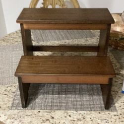 Brand New StrongTek Bamboo Two Step Stool