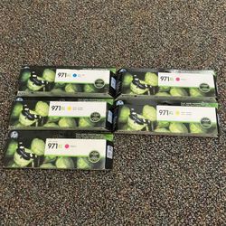 hp toner printer ink 971xl 5 boxes