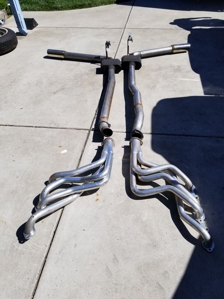 Full exhaust system for 73 to 87 square body chevy