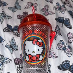 Hello Kitty Tumbler With Lollipops