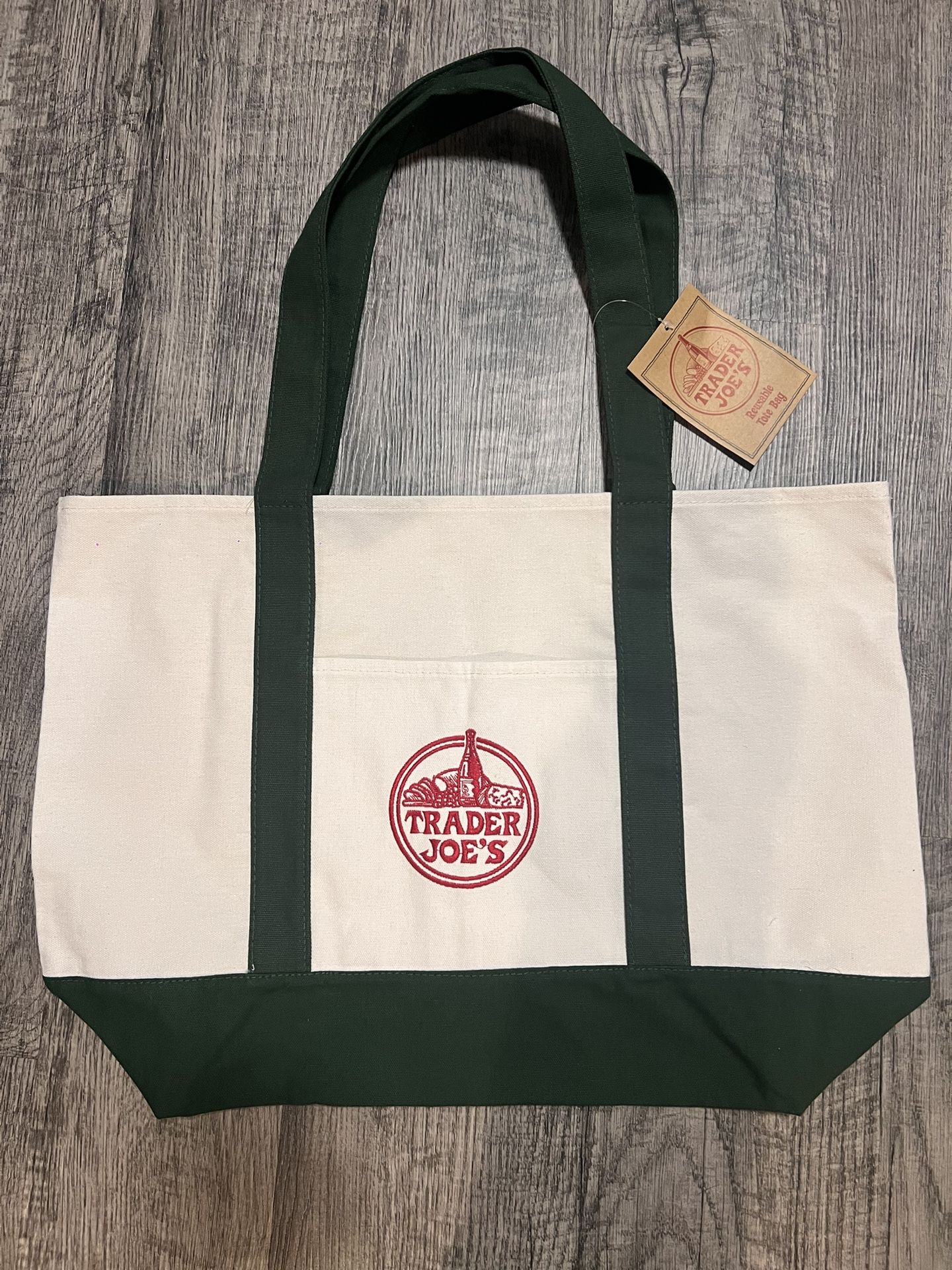 NEW TRADER JOE’S CANVAS TOTE BAG