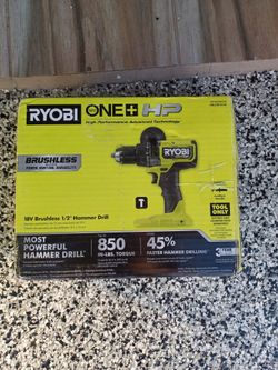 HAMMER DRILL RYOBI 18V TOOL ONLY