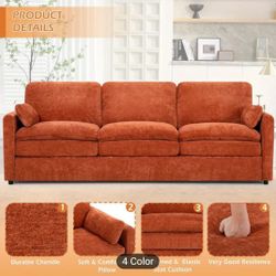 3 Seater Chenille Sofa‼️‼️