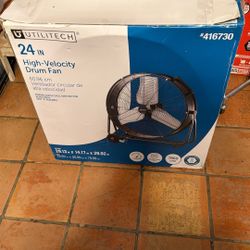 Uutilitech 24 Inch High Velocity Drum Fan 