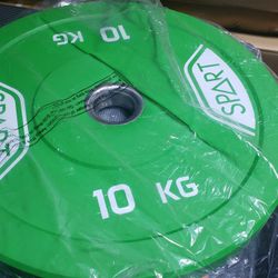 Olympic Rubber Bumper Plates - 10kg × 2