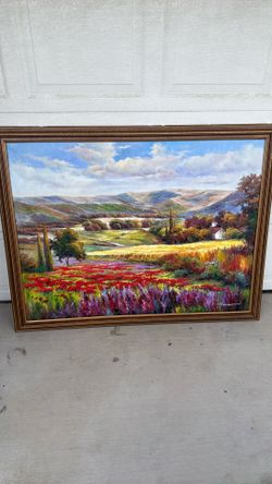 LARGE 48” X 36” OIL PANTING